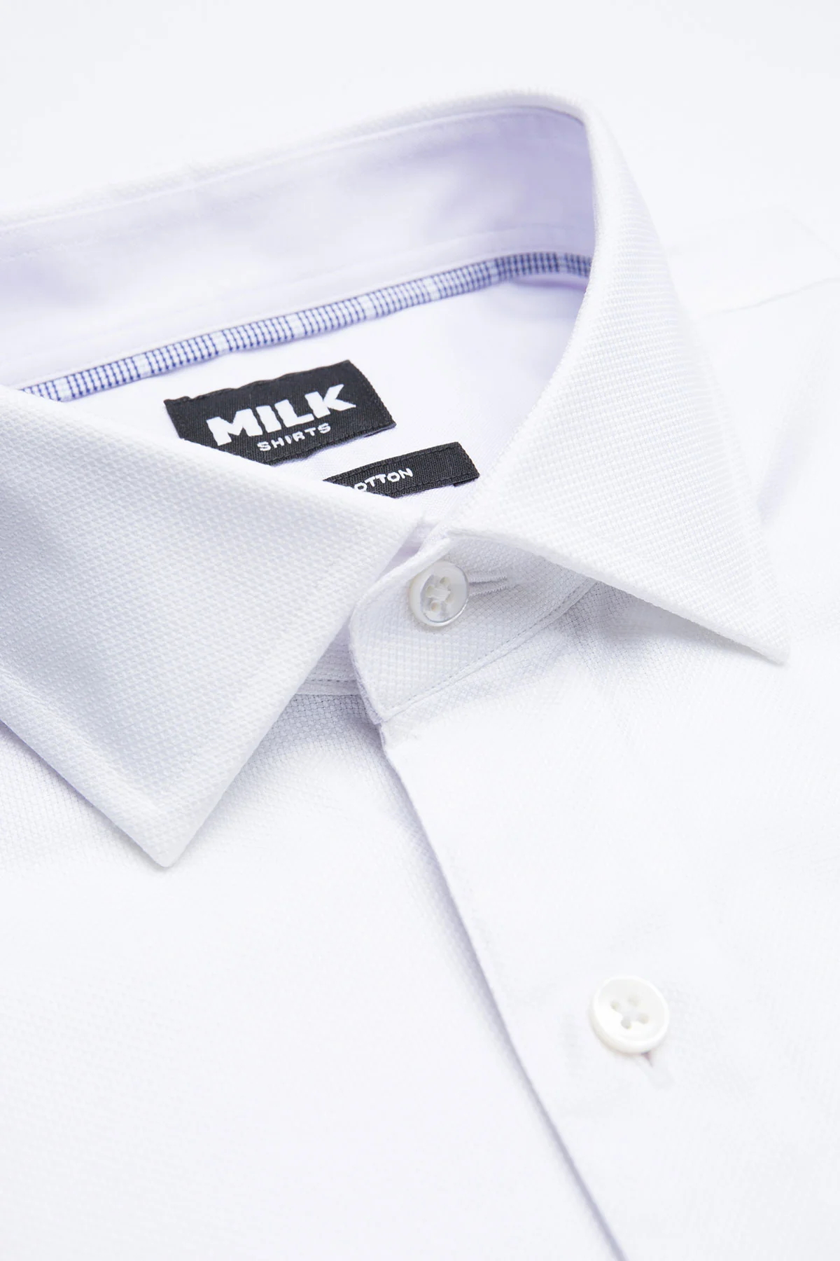 Cleo 80s Textured White Cloth Shirt - Image 3