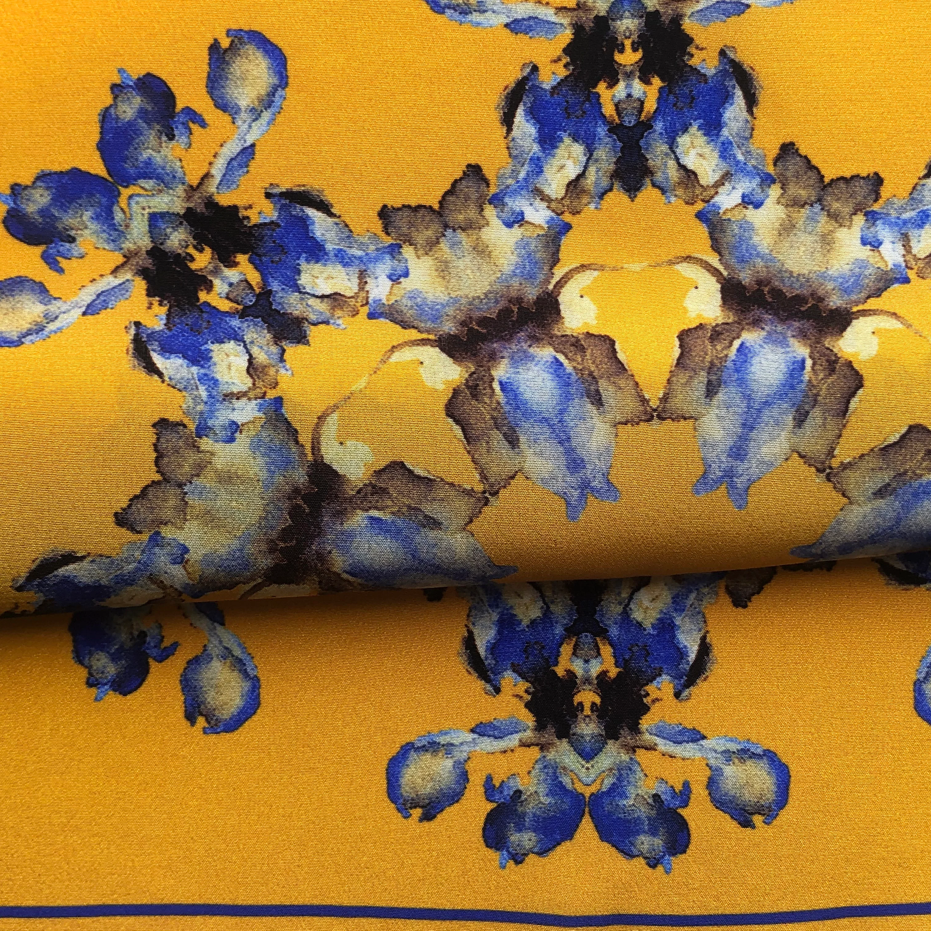 Ditsy Delphinium Silk Pocket Square - Image 3