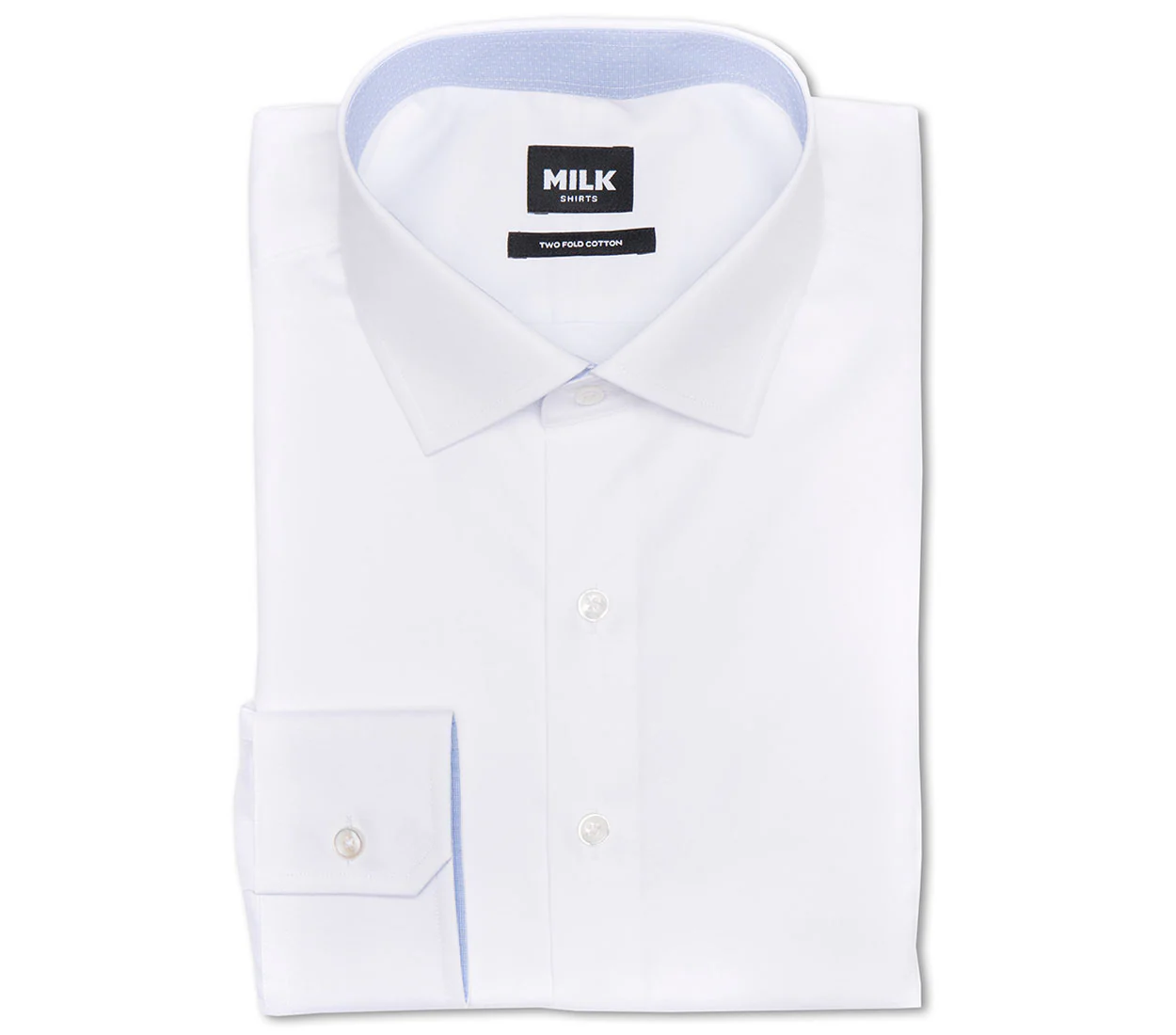 Lux 80s White Pinpoint with contrast Shirt - Image 4