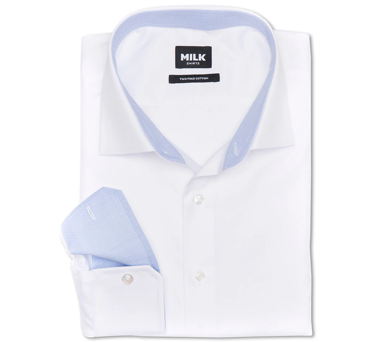 Lux 80s White Pinpoint with contrast Shirt - Image 5