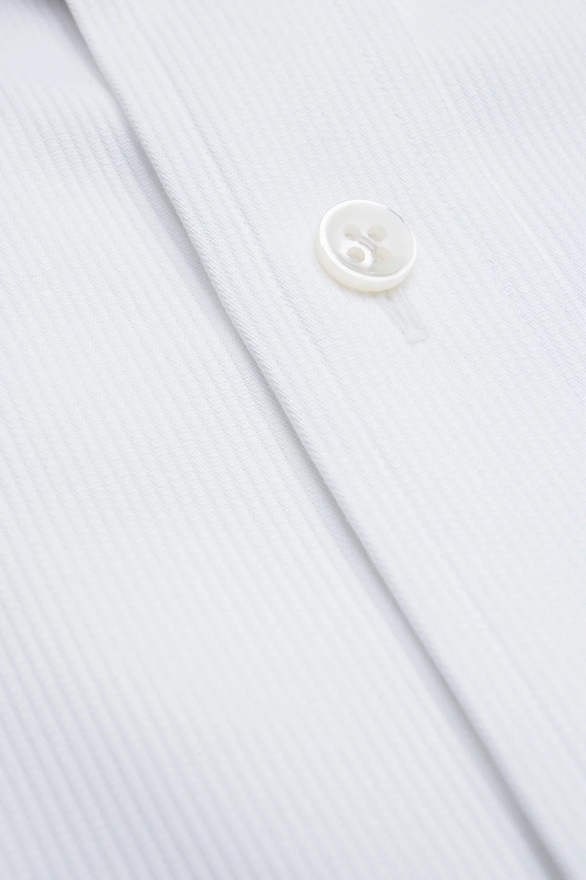Mason White Ribbed Piquet Shirt - Image 5