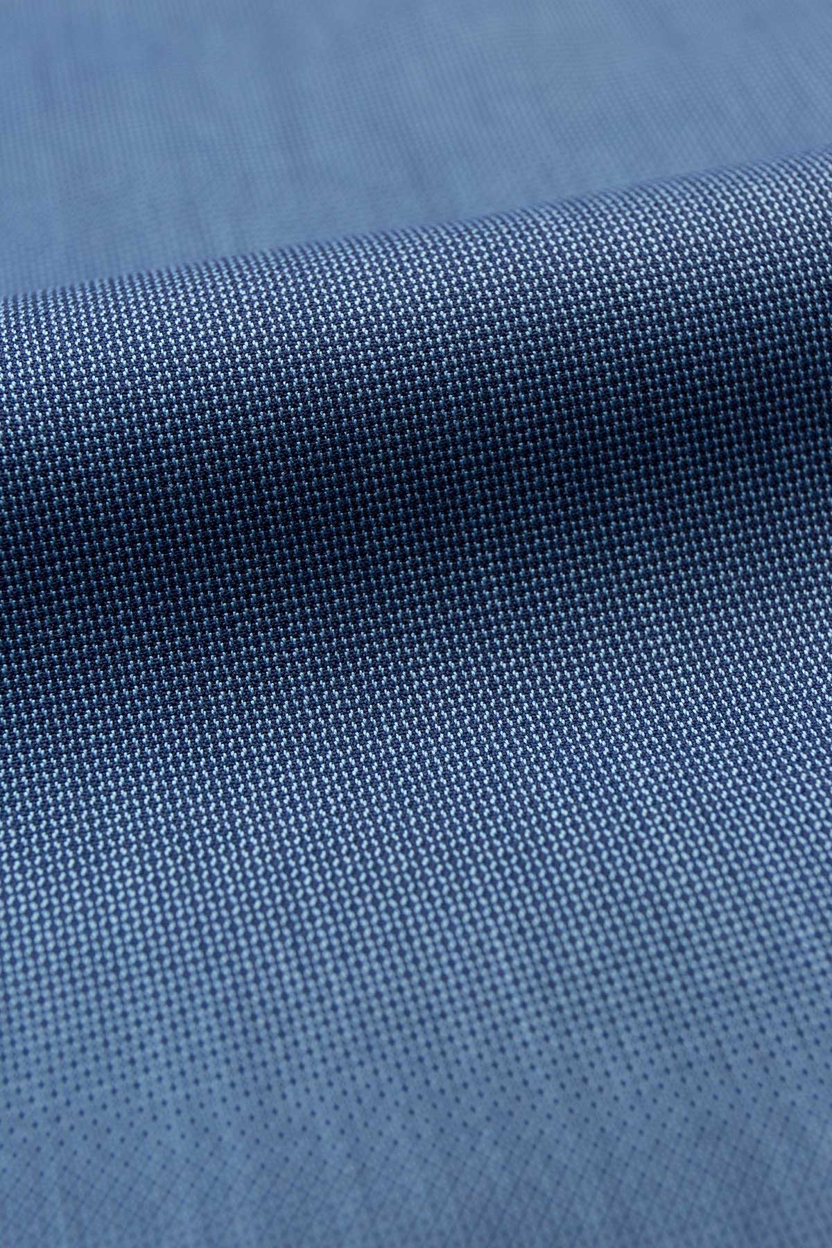 Neptune 100s Indigo Blue Dobby Fabric - Image 3