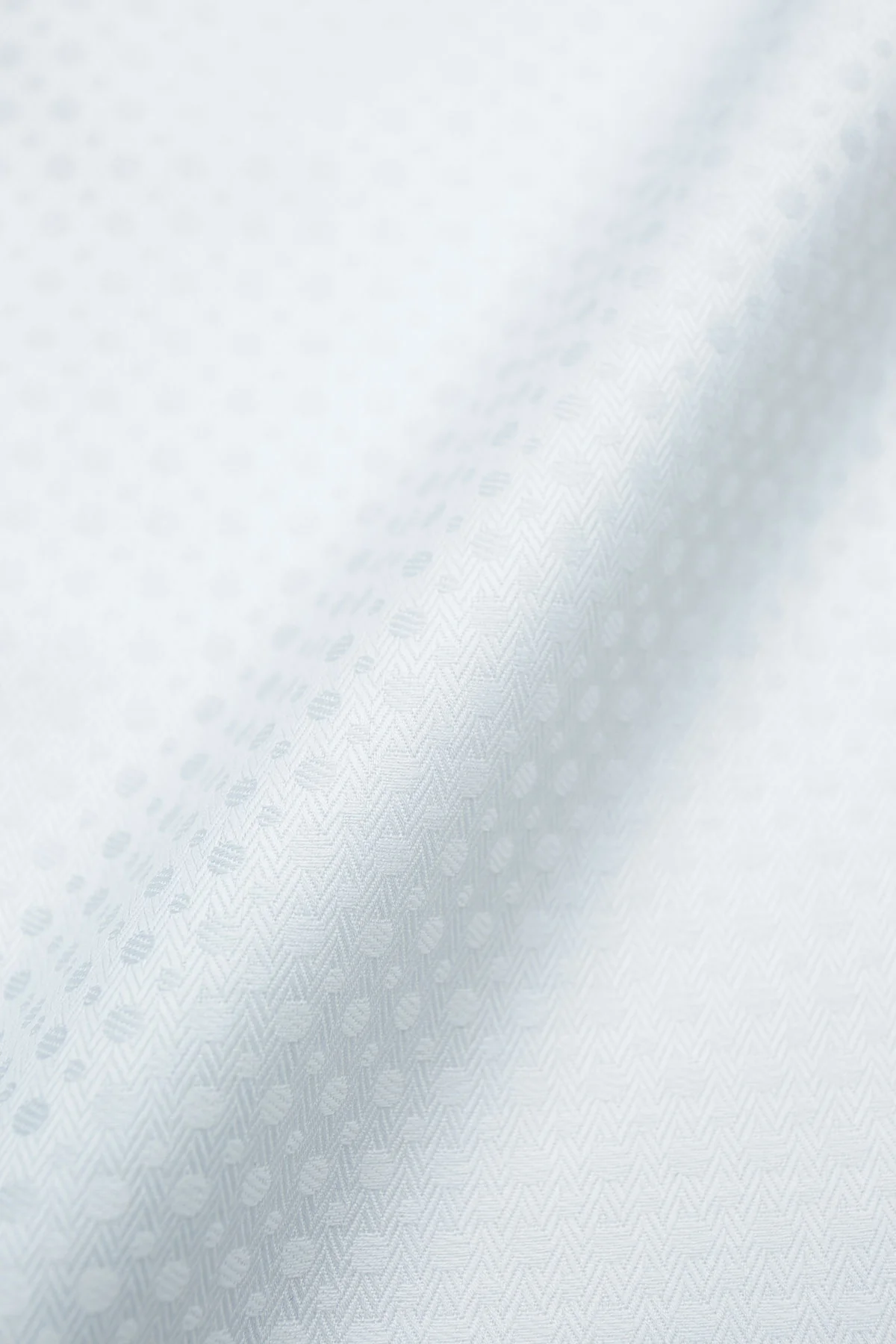 Octance 120s White Patterned Jacquard Shirt - Image 6
