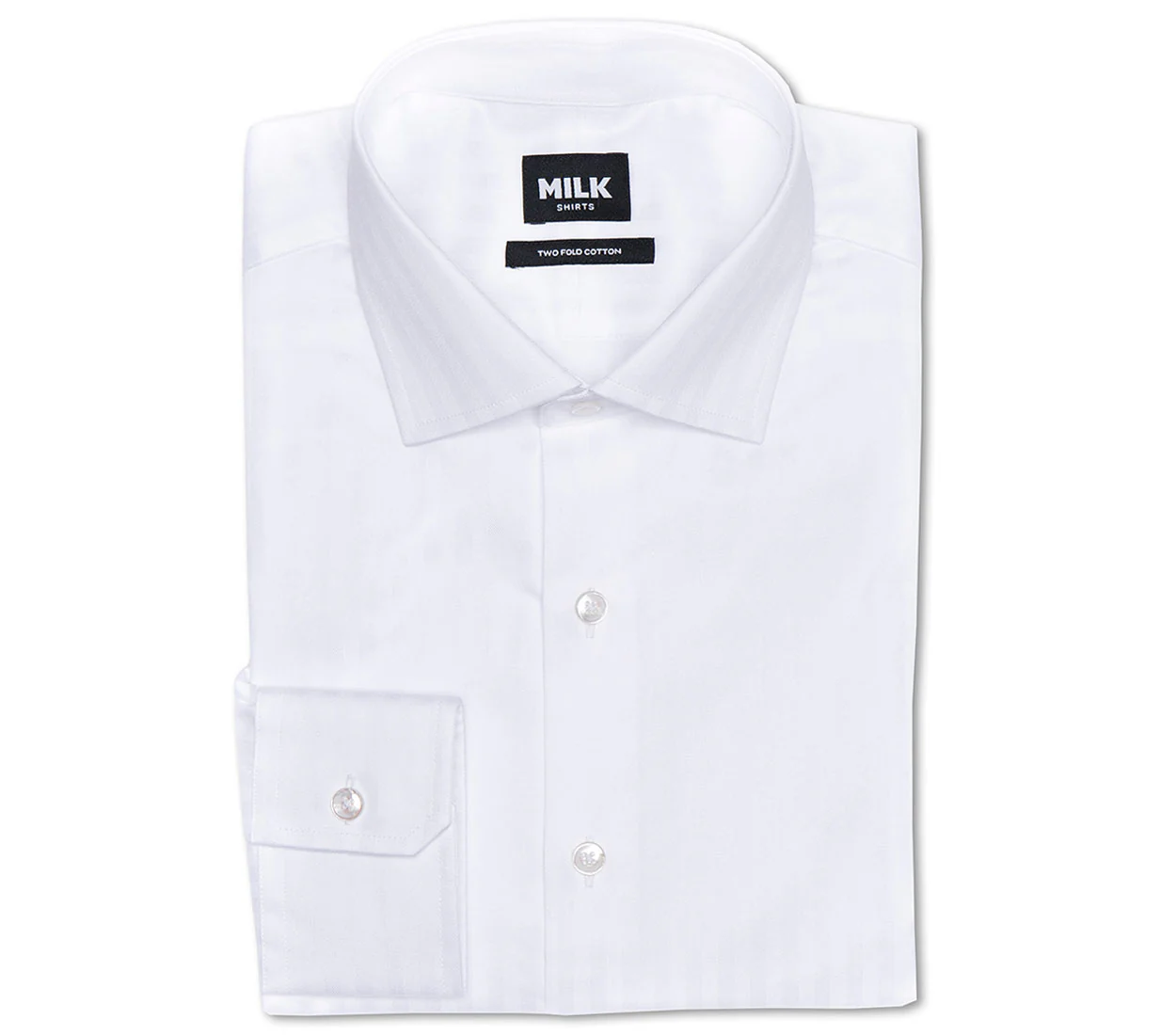 Olay 90s White Herringbone Shirt - Image 4