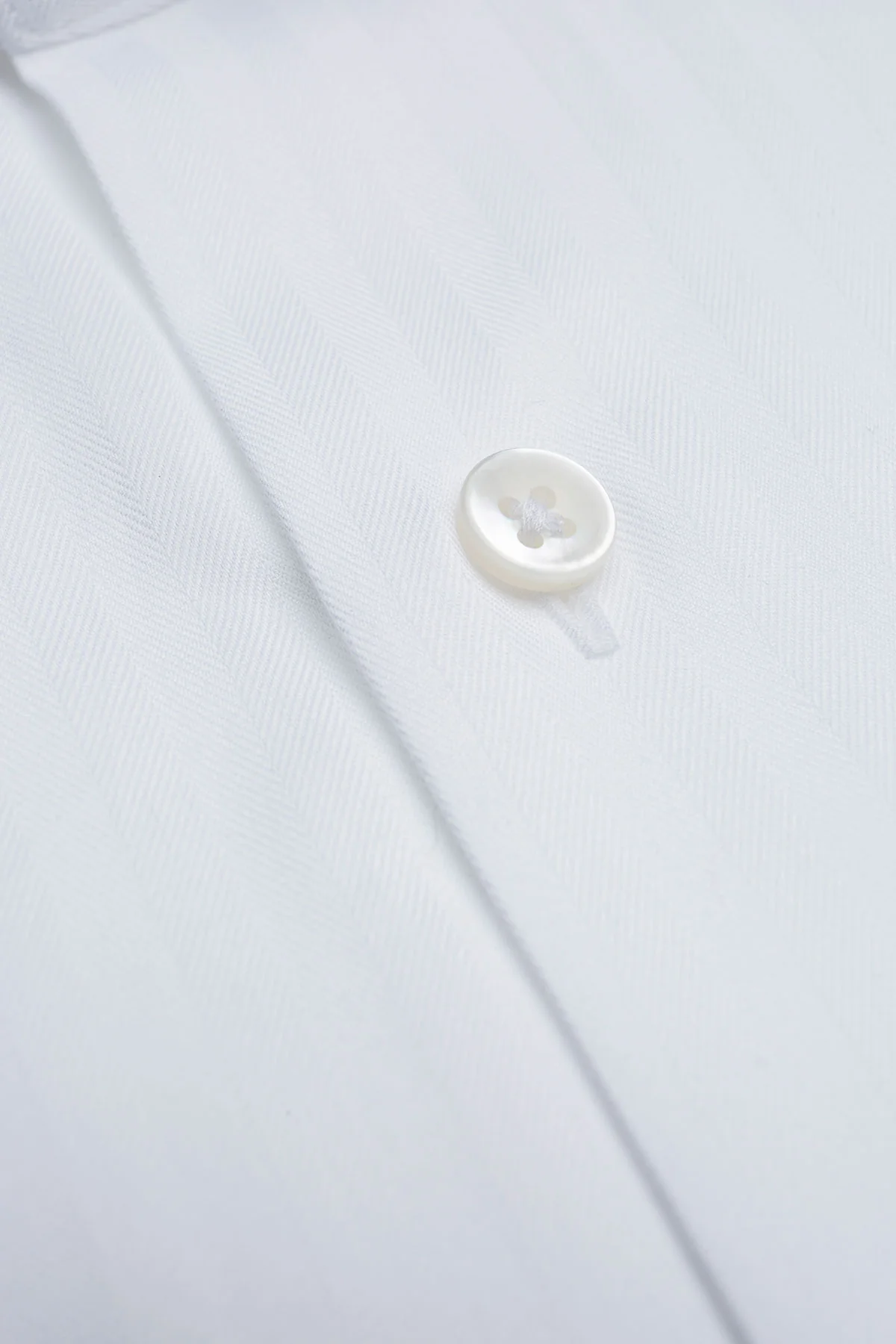 Olay 90s White Herringbone Shirt - Image 5