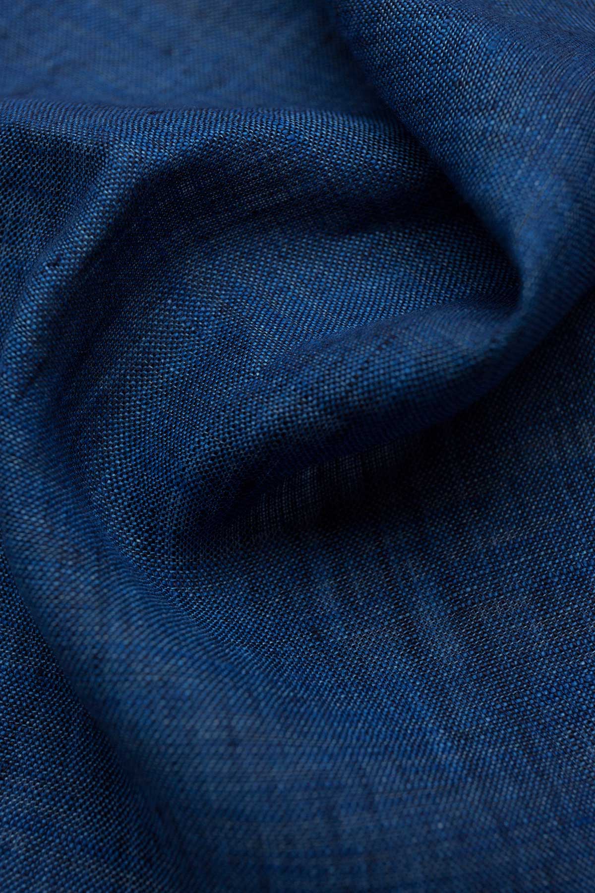 Polo Blue Linen Shirt - Image 6
