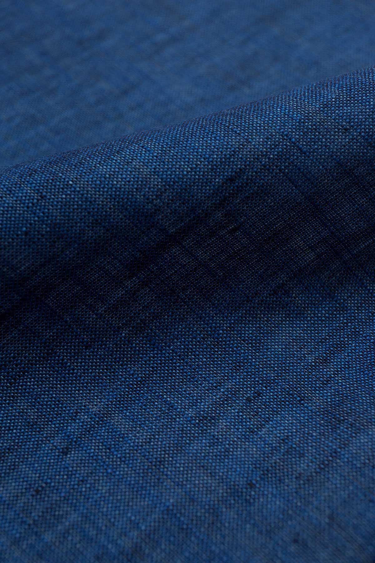 Polo Blue Linen Shirt - Image 7