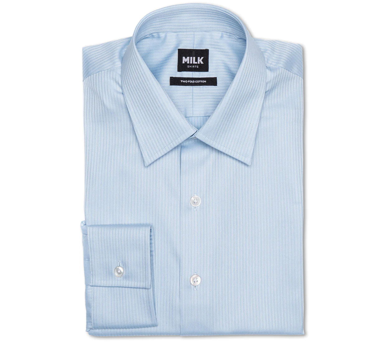 Zebra 80s Blue Herringbone Shirt - Image 3