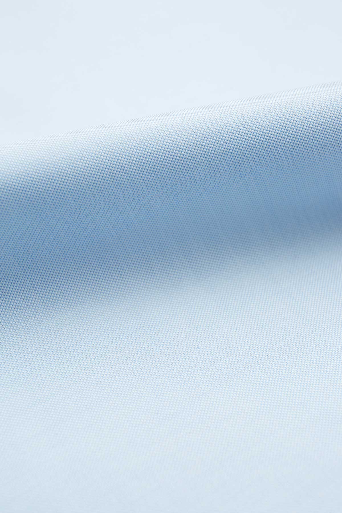 Zeus 80's Light Blue Pinpoint with contrast Shirt - Image 8